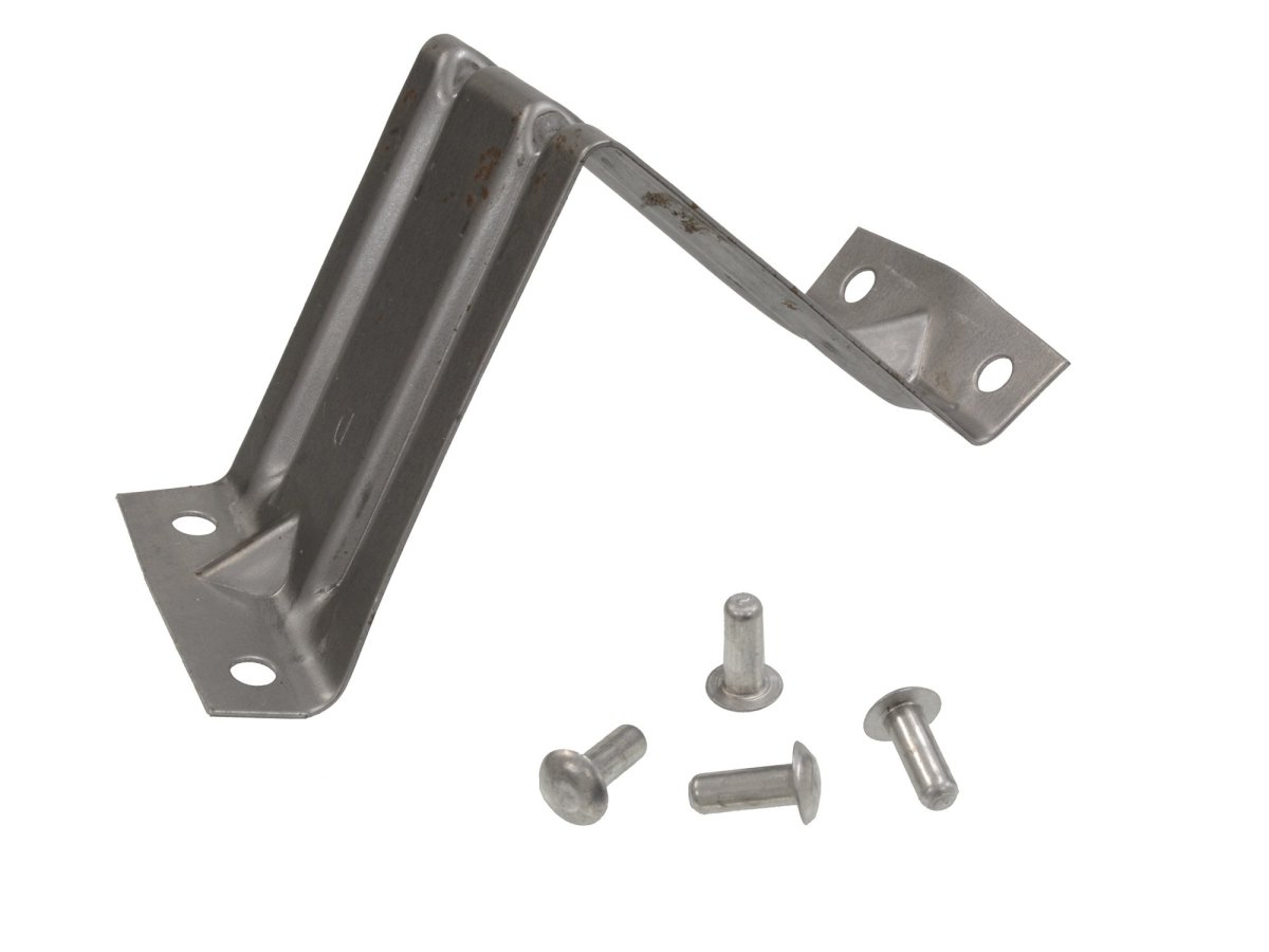 1956-1962 Corvette Door Glass Stop Bracket Right Hand Lower In With Rivets Part Number