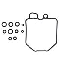 4 Pcs Motorcycle Carburetor Repair Kit Replacement For 1980-1983 Honda Gl1100