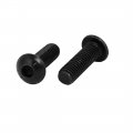 Uxcell M10x30mm 10 9 Alloy Steel Button Head Hex Socket Cap Screw Bolt Black 15pcs