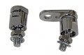 Front Turn Signal Mount Kit For Big Twin 1988 Later And Sportster 2003 With Handlebar Mounted Signals Silver Led Waterproof 