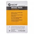 Niche Rear Right Brake Rotor Pad Kit Semi Metallic For Kawasaki Vulcan 1500 88 43082-1029 43082-1062 41080-1128