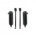 Partsw 4 Pc Front Inner Tie Rod Ends Rack Pinion Bellow Boots Steering Kit 