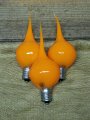 On The Bright Side Silicone Light Bulb Pack Of 3 Round Orange Dip 