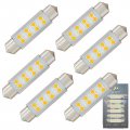 Wiseshine Festoon Led Bulb 43mm 44mm 578s Warm White 3000k 211-2 212-2 Bulb Dc 24v For Truck Interior Dome Reading Map Cargo