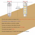 Wiseshine Festoon Led Bulb 43mm 44mm 578s Warm White 3000k 211-2 212-2 Bulb Dc 24v For Truck Interior Dome Reading Map Cargo