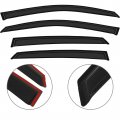 Aintier Side Window Deflectors Sun Rain Guards Set Fit For 2016-2020 Honda Civic 4 Pcs Black