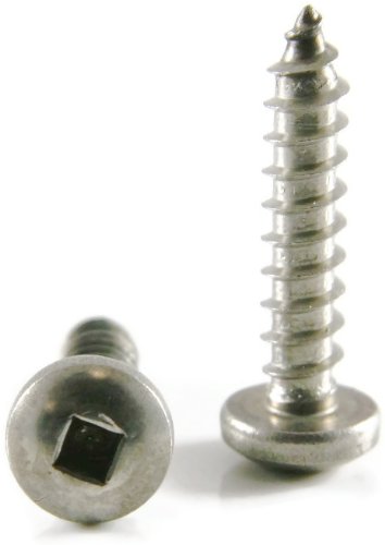Square Drive Pan Head Sheet Metal Screws 18-8 Stainless Steel 8 X 3 4 Qty-250