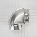 Whirlpoolrw Genuine Oem Elbow Vent Connector For Dryers Aluminium Accessory A Replaces 4396006