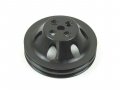 Chevy 396-454 Aluminum Short Water Pump Pulley 2 Groove Black E43052bk 