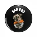1080 Graphics Bad Dog Key Chain Double Sided Stainless Steel Keychain 