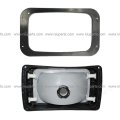Niuparts Headlight With Halogen Bulbs Warm White Andh Plastic Bezel Black Fit 1991-2004 Mack Rd 600 688 690s