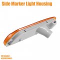 Uxcell Car Markers Accessories Side Marker Light Housing Turn Signal Lamp Cover Assembly No A2038200821 For Mercedes-benz C230