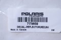 Polaris Rzr Reflector Decal Right Red Genuine Oem Part Qty 1