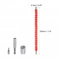Flexible Drill Bit Extension Kits 21pcs Screwdriver Set 1 4 Hex Shank Crv Screw Driver Kit Tools With Red Shaft