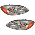 Headlights Headlamps Left Right Pair Set For 00-07 Ford Taurus 