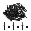 Uxcell 20pcs Black Plastic 5 5mm Car Panel Rivets Fastener Fender Bumper Clips For Bmw