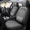 Secos Auto Car Seat Cover Full Set Leather 5-seats Front Rear Cushion Protectors For Volkswagen Jetta Chevy Impala Honda Crv 