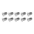 10pcs M5x18 5mm Jack Nuts 304 Stainless Steel Threaded Insert Petal Multi-grip Expansion Rivet Nut Fasteners For Hollow Wall 