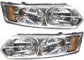 Evan Fischer Headlight Set For 2003-2007 Saturn Ion Assembly Sedan Composite With Bulb Driver And Passenger Side 