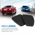 For 2012 Ford Fiesta Clutch Pedal Pad Yctze Universal Brakes Pad Cover Rubber 1 Pair Of A