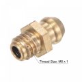 Uxcell Brass Straight Grease Fitting Assortment M6 X 1mm Thread Hydraulic Accessories 10pcs
