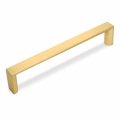 Cosmas 5 Pack 3133-160bg Brushed Gold Contemporary Cabinet Hardware Handle Pull 6-5 16 Inch 160mm Hole Centers 