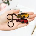 Chevy Camaro Keychain Accessories For 2010 To 2020 Metal Zinc Alloy Key Chain With Double Ring Yellow 2 X 1 In