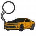 Chevy Camaro Keychain Accessories For 2010 To 2020 Metal Zinc Alloy Key Chain With Double Ring Yellow 2 X 1 In 