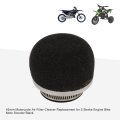 42mm Motorcycle Air Filter Cleaner Replacement For 2 Stroke Engine Bike Moto Scooter Black