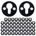 Metal Round Keyhole Shelf Brackets Hangers With Mounting Screws For Wall Mirror Picture Frames And Artwork 50 Pieces Small 