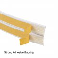 Uxcell Foam Tape Adhesive Weather Stripping 9mm Wide 2mm Thick 2 5 Meters Long White 2pcs