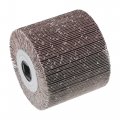 Uxcell 120mmx100mm Flap Wheel Abrasive Cloth Wire Drawing Polishing Sanding 80 Grit For Stainless Steel Metal Wood