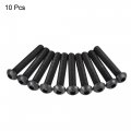 Uxcell M8x50mm Hex Socket Button Head Cap Bolts Screws Carbon Steel 10pcs
