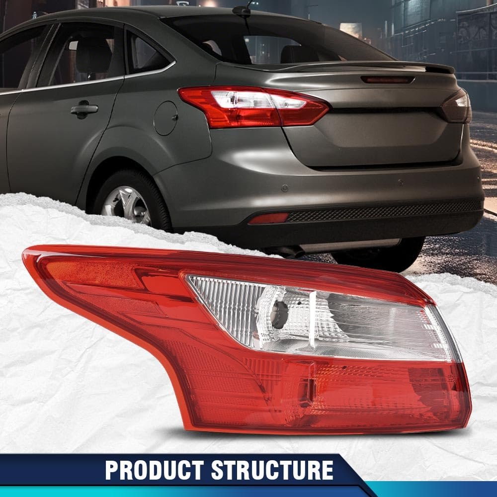Tail Light Left Driver Side For Ford Focus 4-door Sedan 2012 2013 2014 Rear Lamp Lights Assembly Luz Trasera