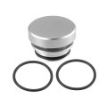 Universal Car Cigarette Lighter Socket Cover Cap Dustproof Plug Replacement Accessories Silver Tone 