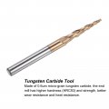 Uxcell Tapered Ball Nose End Mill Tisin Coated Solid Carbide 2 Flute Spiral Milling Cutter 1mm Radius 2mm Diameter 6mm Shank