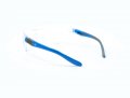 Ge Safety Glasses Ansi Z87 1 02 Series Clear Anti-scratch Lens 99 9 Uv En 166 12 Pack Blue Gray