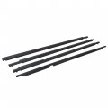 Waltyotur 4pcs Black Weatherstrip Window Seal Car Moulding Trim Belt Door Outside Replacement For 2009 2010 2011 2012 Corolla