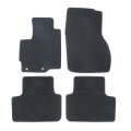Velour Floor Mats For Mitsubishi Outlander Sport 2011 2024 Custom Fit Black Carpet Liners Anti Slip All Season Full Set Front 