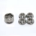 Lightronic M10 Premium 316 Stainless Steel Anti-theft Locking Nuts Security Hardware Kit For Led Light Bar Work Lights 4 Lock 1 