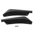 Car Body Spoiler 1 Pair Of Universal Modified Rear Bumper Canard Diffuser Lip Splitter Fins Black