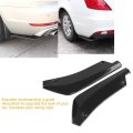 Car Body Spoiler 1 Pair Of Universal Modified Rear Bumper Canard Diffuser Lip Splitter Fins Black