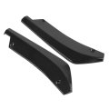 Car Body Spoiler 1 Pair Of Universal Modified Rear Bumper Canard Diffuser Lip Splitter Fins Black