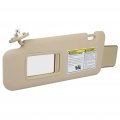 Ocpty Left Driver Side Beige Sun Visor With Sunroof Fit For 2008 2009 2010 2011 2012 2013 Toyota Highlander 74320-48500-e0