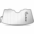 Ipick Image For Dodge Srt Hellcat Logo Universal Fit Enforced Stand-up Auto Windshield Sun Shade At Standard Size 54 X 27 5