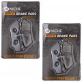 Niche Brake Pad Set For Harley-davidson Street 500 Bmw F650st K1600 Front Rear Semi-metallic 2 Pack
