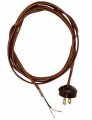 B P Lampa Brown Rayon Lamp Cord Set With Antique Style Acorn Plug 