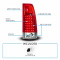 Amerilite For 1988-2000 Chevy Gmc Pickup Truck Ck 1500 2500 3500 Clear Red Led Replacement Tail Lights W Bulb Set Passenger And