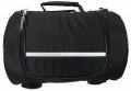 Motorcycle Nylon Sissy Travel Bar Bag Back Pack W Reflective Piping Rain Cover 