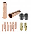 Mig Gun Consumables Kit For Lincoln Magnum 300 400 And Tweco 3 4-54a Diffuser 34a Insulator Heavy-duty Tip 0 045 24a Nozzle 5 8 